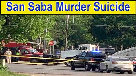 San saba murder suicide - Anyone with information regarding this case is encouraged to call the Homicide Unit at (619) 531-2293 or Crime Stoppers at (888) 580-8477. ... If you or someone you know may be thinking about ...